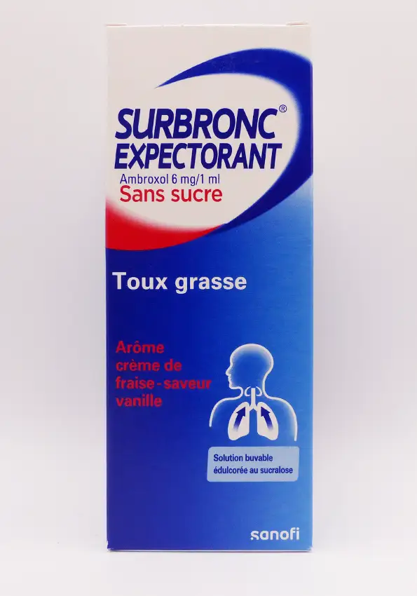 Surbronc expectorant sans sucre toux grasse 100 mL sanofi