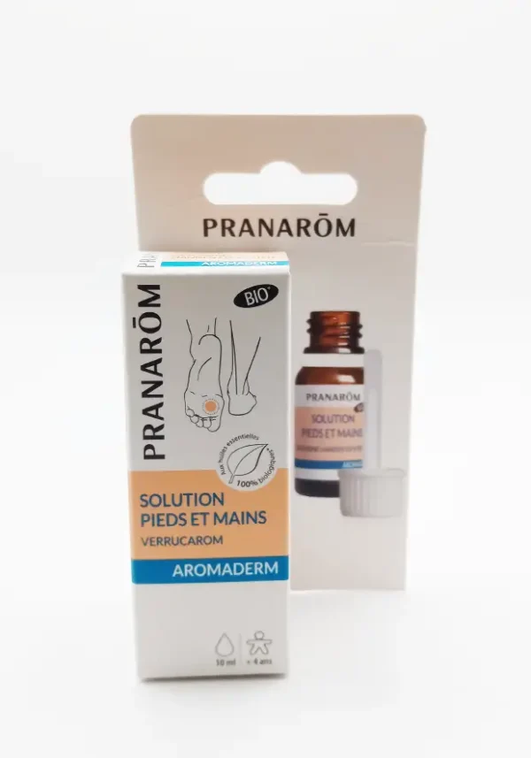 solution pieds et mains bio verrucarom aromaderm 10 mL pranarom