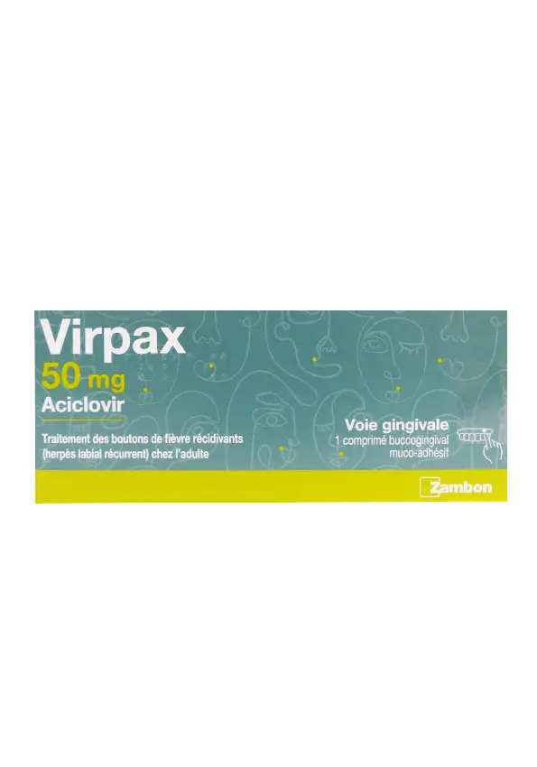 virpax aciclovir 50 mg 1 comprimé buccogingival zambon