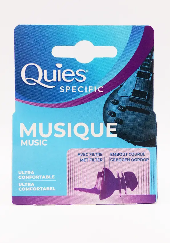 Quies specific musique 1 paire de protection auditive réutilisable