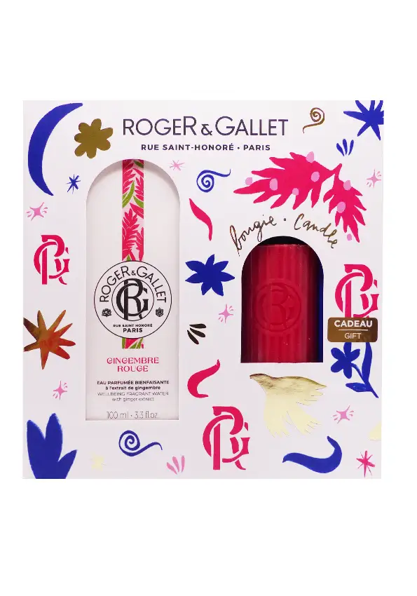 Roget et gallet goffret gingembre rouge bougie