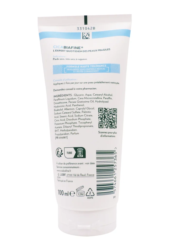 CICABIAFINE CREME PIEDS SECS A RUGUEUX 100ML 3 cicabiafine dos 1 1