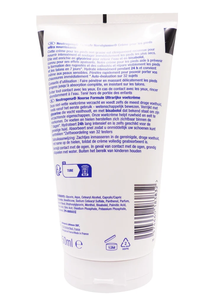 NEUTROGENA CREME PIEDS SECS NUTRITION INTENSE 150 ML 3 dos neutrogena creme pieds