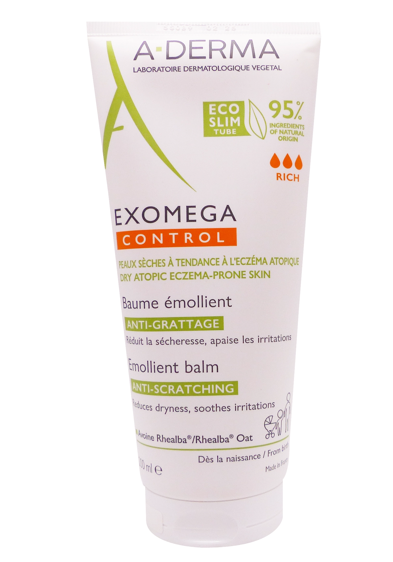 A-DERMA BAUME ANTI-GRATTAGE 200ML 1 exomega control aderma baume emolient