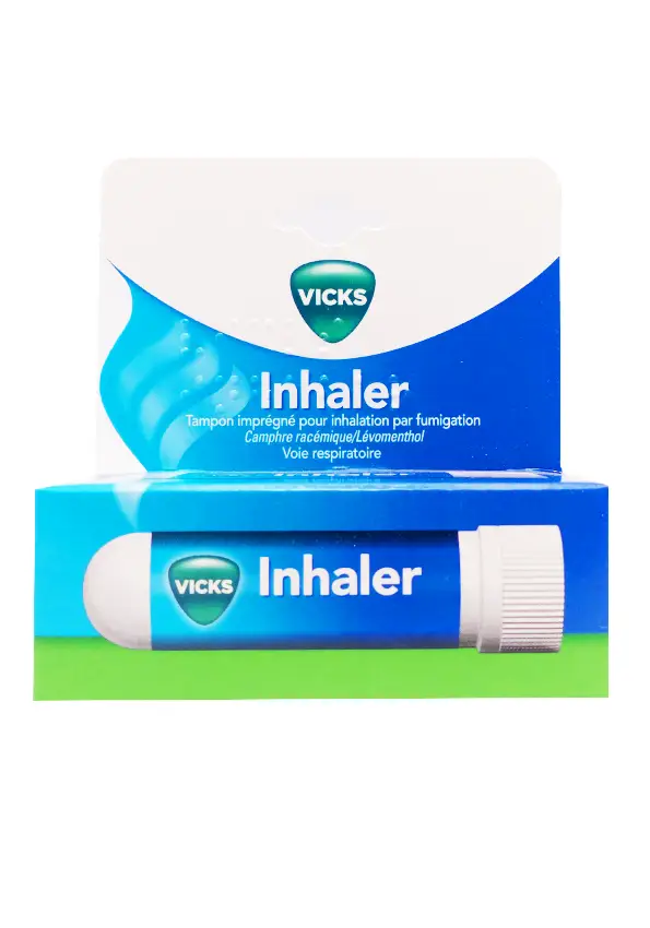 vicks inhaler tampon imprégné pour inhalation paar fumigation