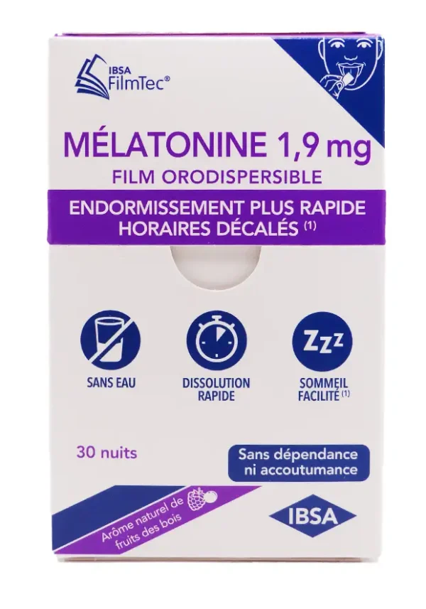 30 films mélatonine 1,9mg isba