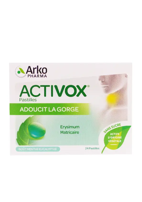 activox menthe eucalyptus 24 pastilles