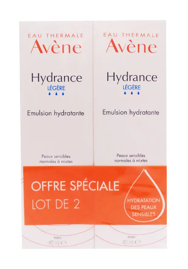 avene hydrance legere lot de 2x40 mL