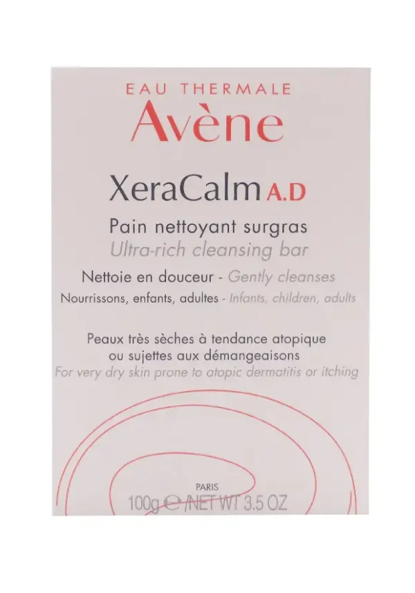 avene xeracalm a d pain nettoyant surgras 100g