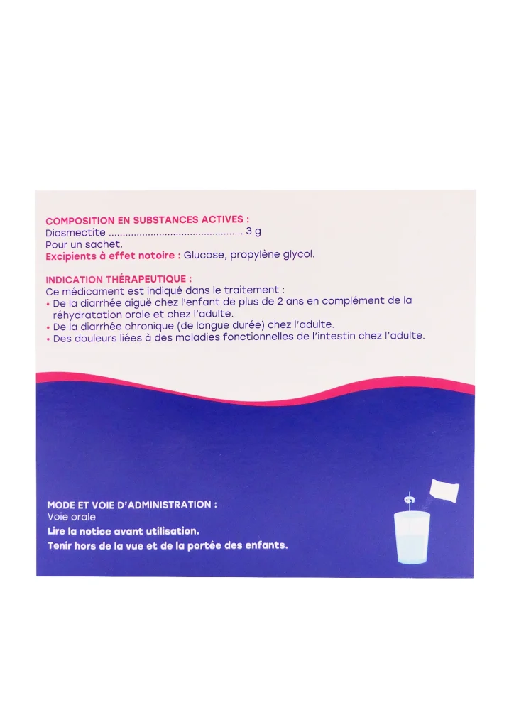 SMECTA 3G FRAISE 18 SACHETS 3 dos smecta fraise