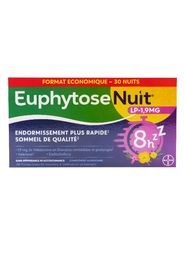 euphytose nuit LP-1,9mg 30 comprimés