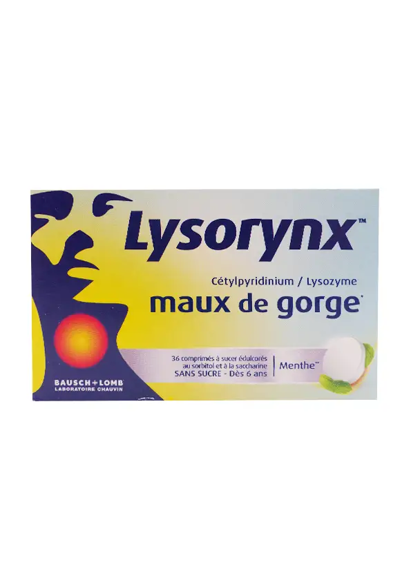 lysopharynx 36 comprimés maux de gorge