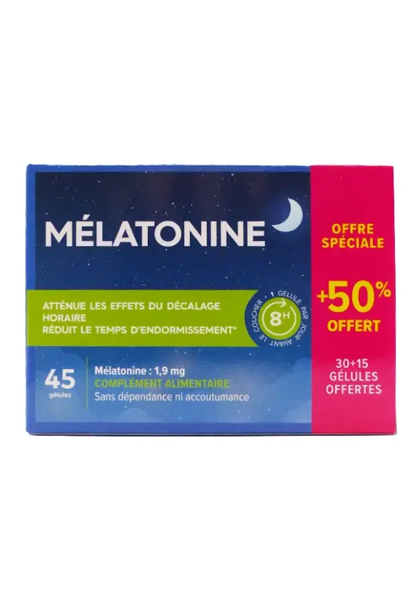 mélatonine pharmascience 45 gélules +50% offert