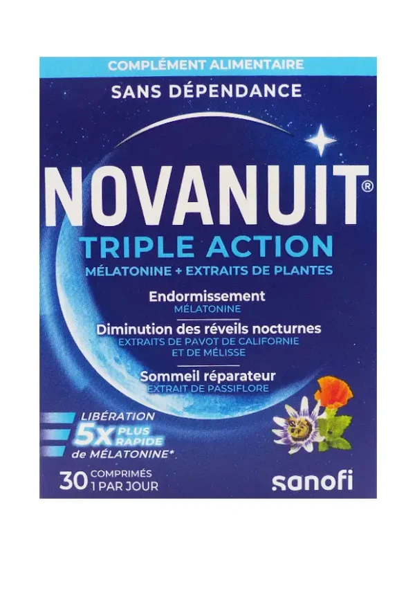 novanuit triple action 30 comprimés par jour