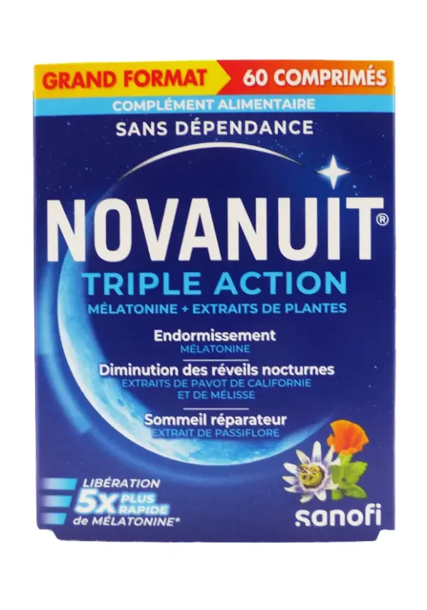 novanuit triple action 60 comprimés