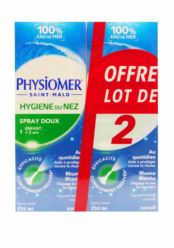 physiomer lot de 2 spray doux