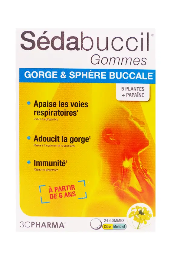 sebaduccil 24 gommes gorges et sphère buccale