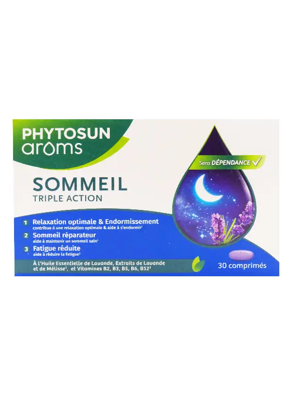 sommeil triple action 30 comprimés phytosun aroms