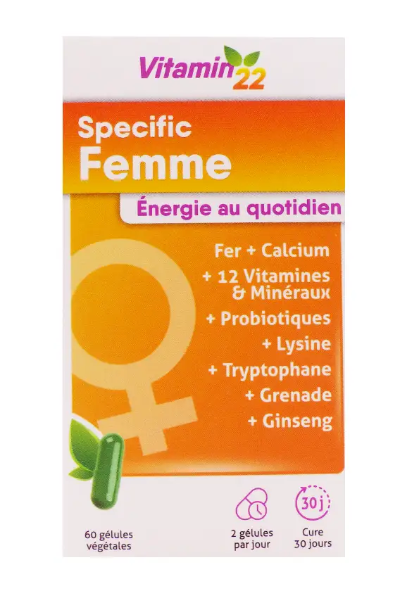 vitamin 22 specific femme 60 gélules