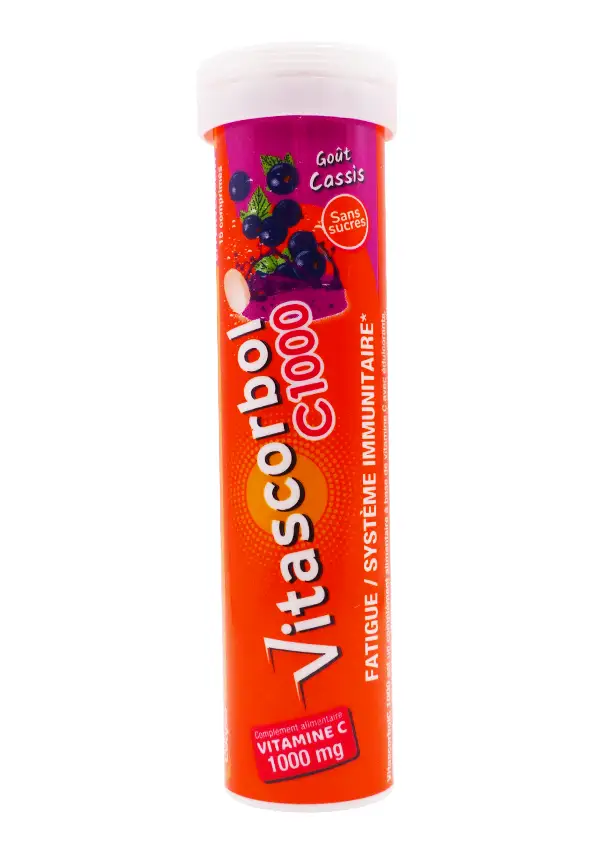 vitascorbol c1000 sans sucres cassis