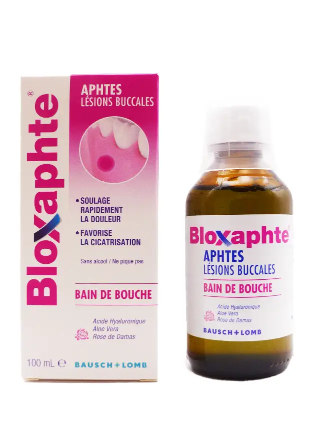 bloxaphte lésions buccales bain de bouche 10 ml