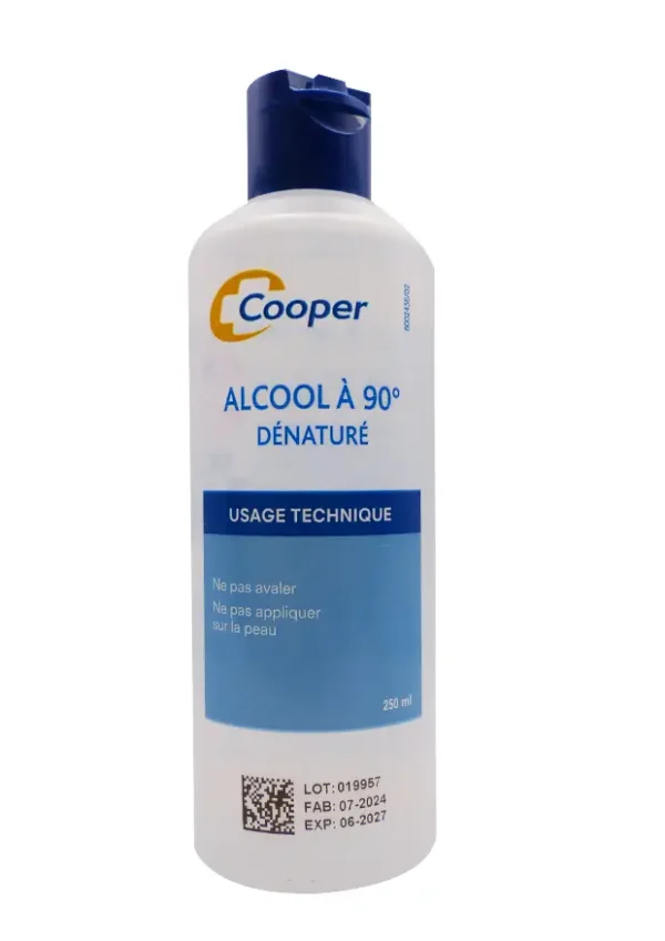 cooper alcool à 90 ° dénaturé à usage technique 250 mL