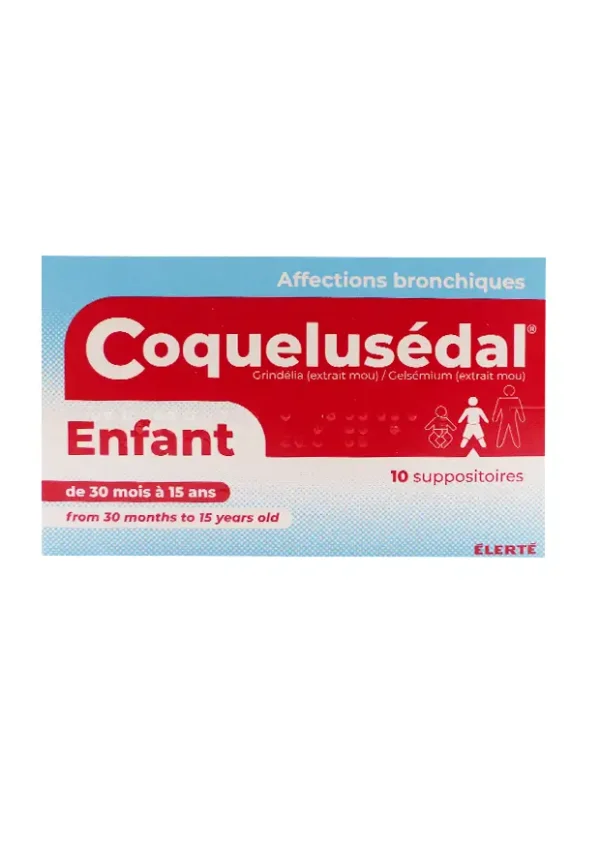 coquelusédal enfant 10 suppositoires