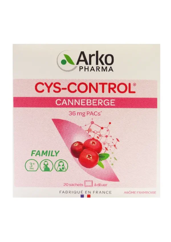 cys control canneberge 20 sachets arkopharma