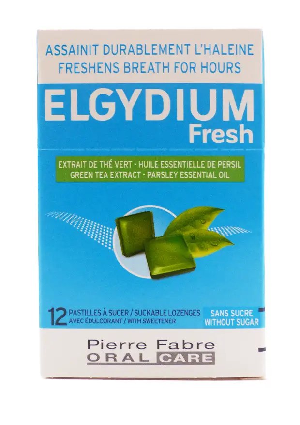 elgydium fresh 12 pastilles sans sucre