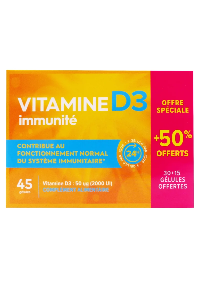 vitamine D3 45 gélules