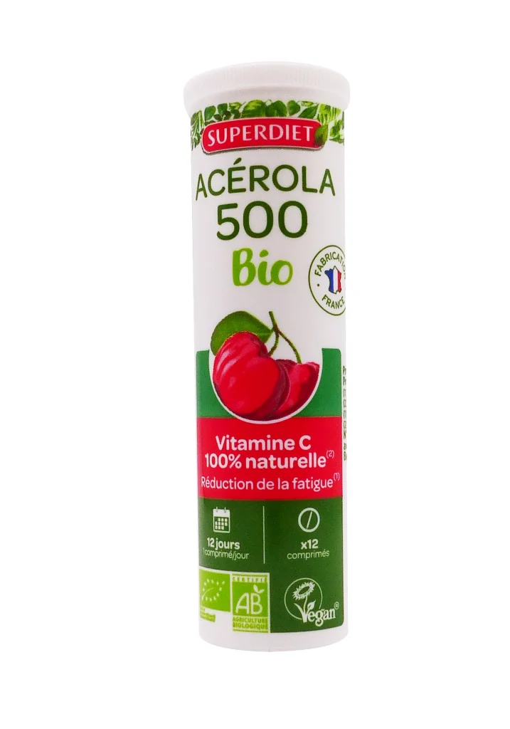 Superdiet acerola 500 bio 12 cp