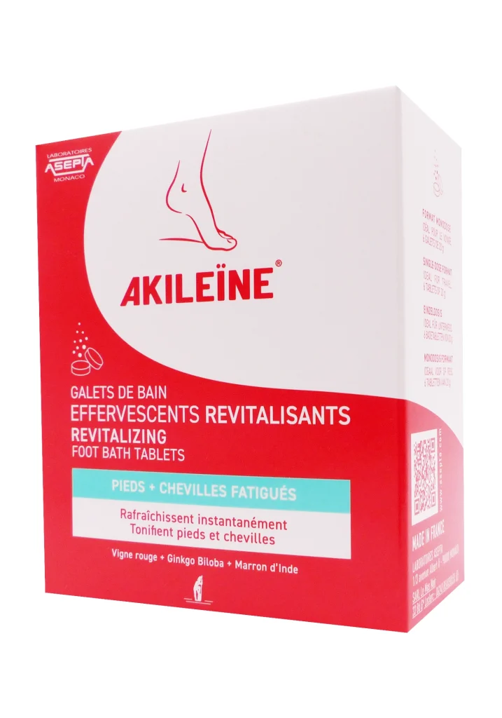 AKILEÏNE GALETS DE BAIN EFFERVESCENTS 20G X 6 2 akileine galets de bains