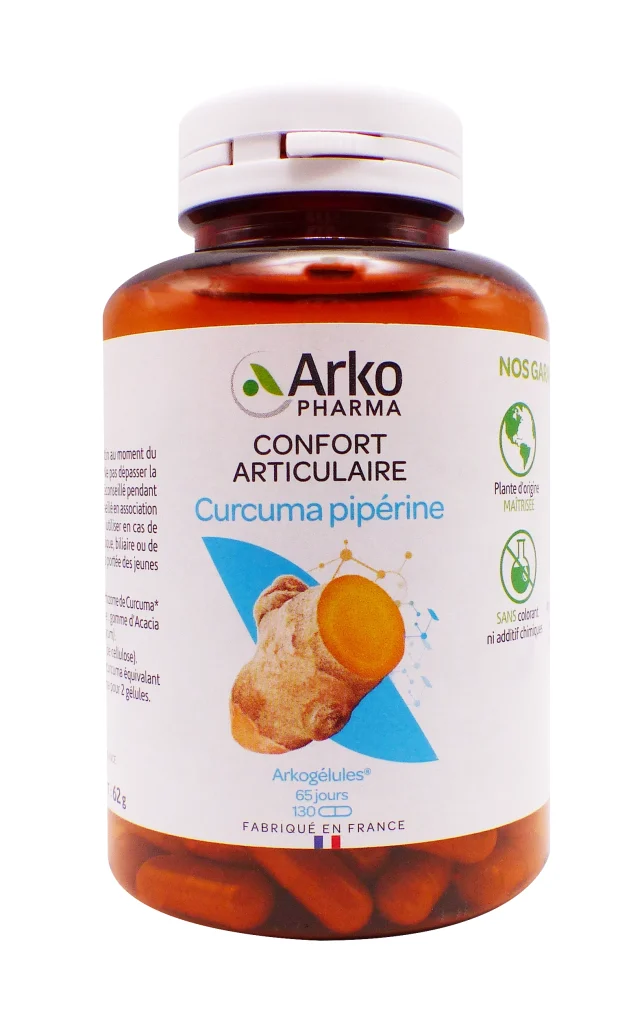 ARKOGELULES CURCUMA PIPERINE 130 GELULES ARKOPHARMA 2 arko curcuma piperine 130 gelules