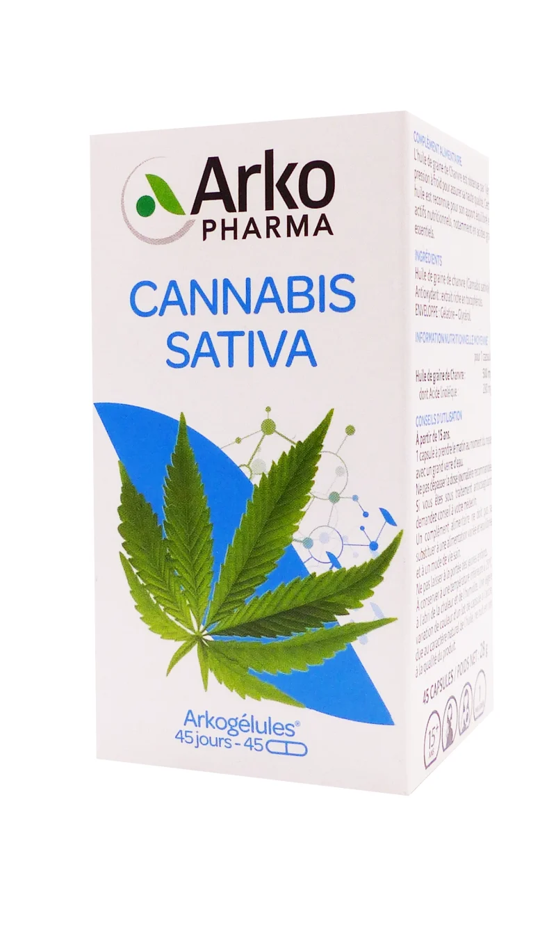 arkopharma cannabis sativa 45 gélules