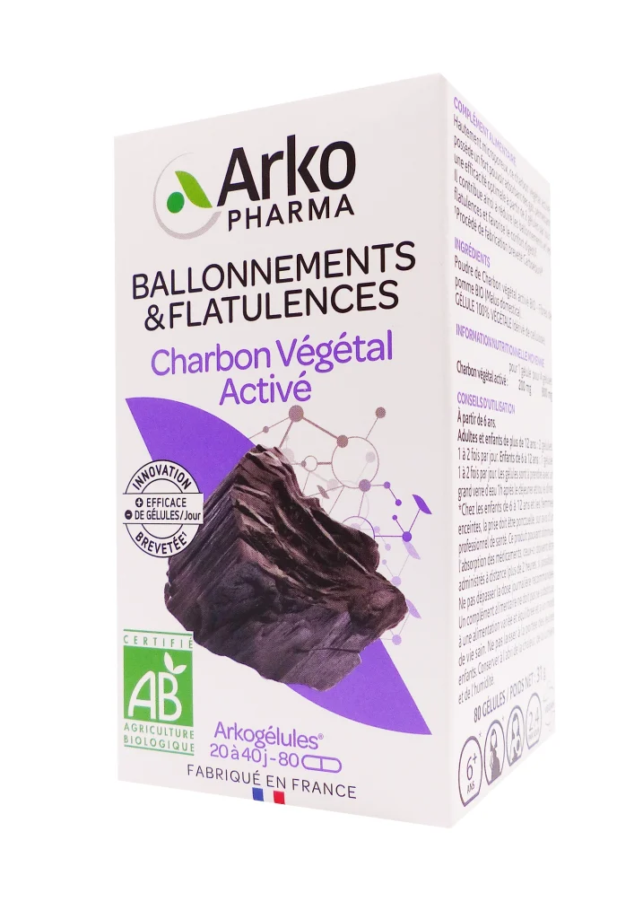 ARKOGELULES CHARBON VEGETAL BIO 40 GELULES ARKOPHARMA 3 arkopharma charbon 80 gelules