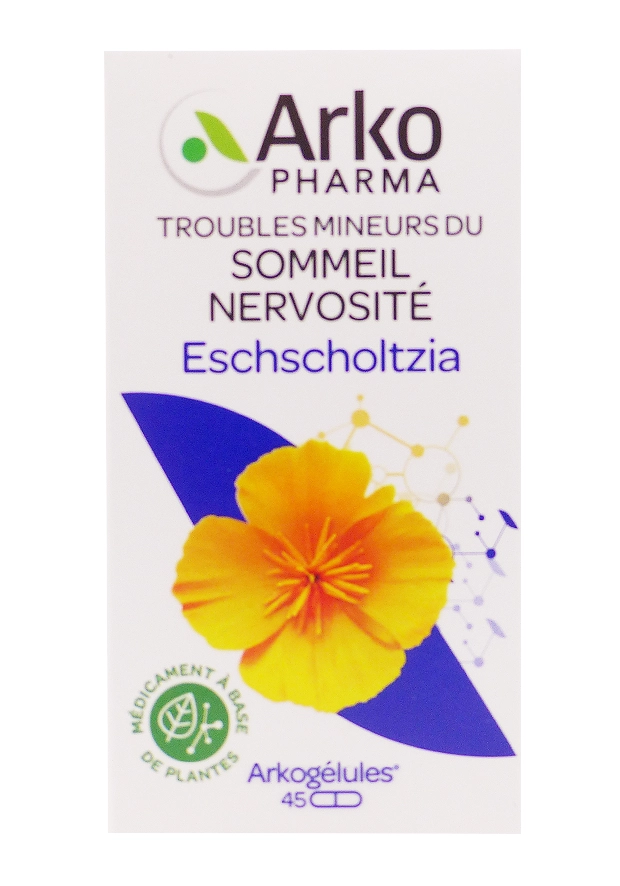 ARKOPHARMA SOMMEIL NERVOSITE ESCHSCHOLTZIA 45 GELULES 7 arkopharma eschscholtzia 45 gélules sommeil