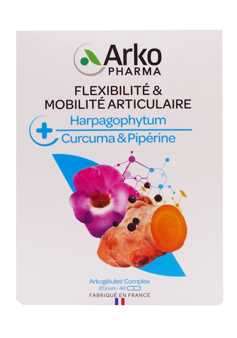 arkopharma harpagophytum curcuma piperine 40 gélules