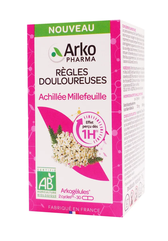 ARKOGELULES ACHILLEE MILLEFEUILLE 30 GELULES 2 arkopharma regles douloureuses 30 gelules