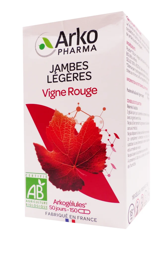 ARKOGELULES VIGNE ROUGE BIO 150 GELULES ARKOPHARMA 2 arkopharma vigne rouhe 150 gelules
