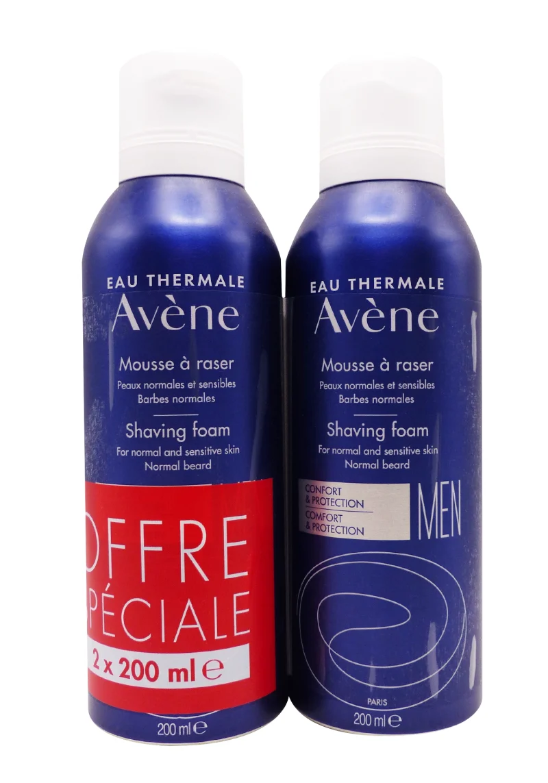 avene mousses a raser lot de 2