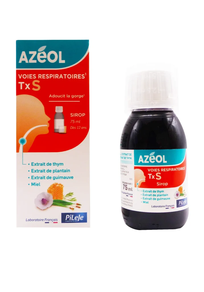 azeol voies respiratoires txs sirop 75 ml pileje