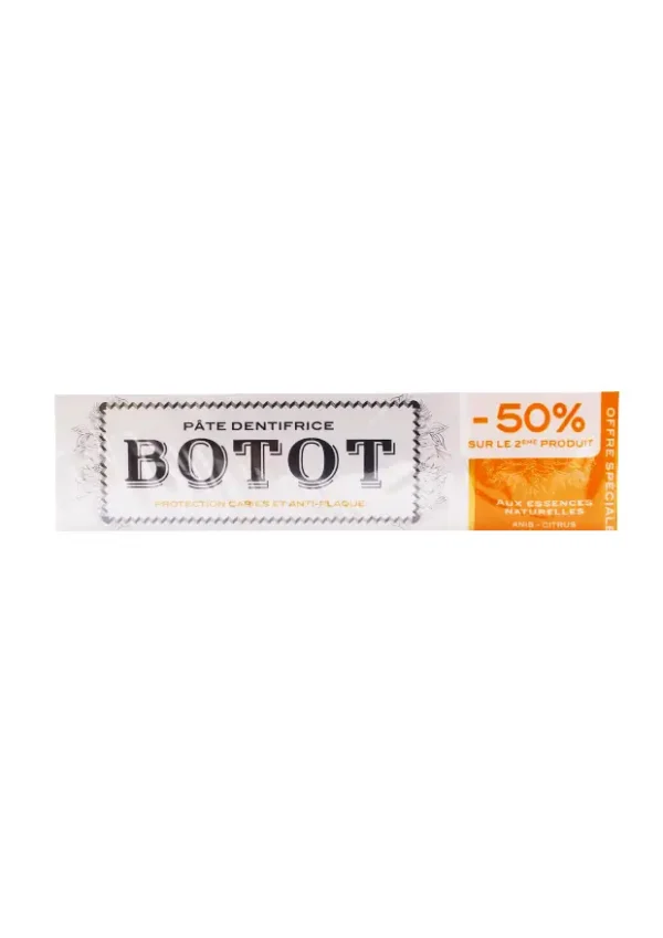 botot -50% dentifrice anti plaque