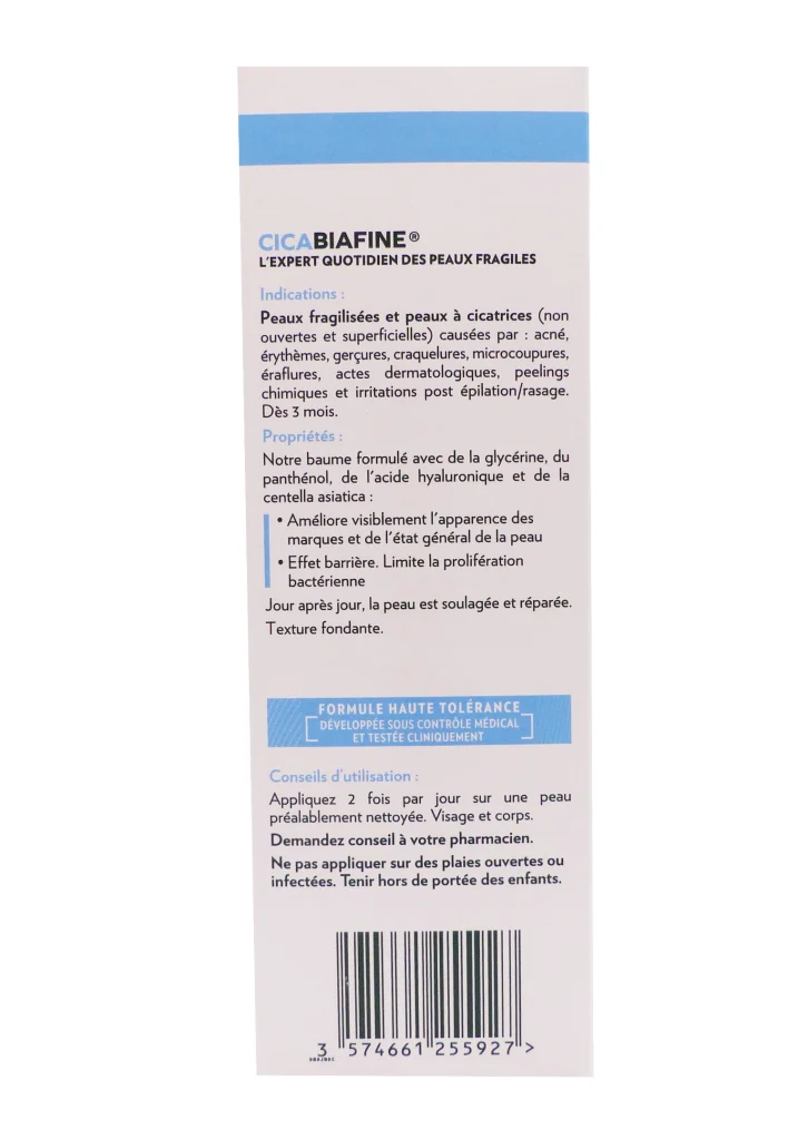 CICABIAFINE BAUME MULTI-REPARATION 50 ML 5 cicabiafine dos