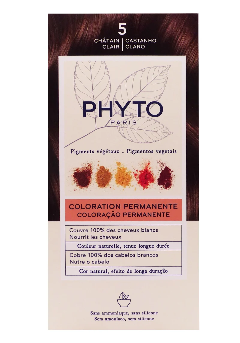 coloration 5 chatain clair phyto