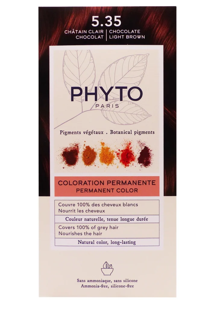 coloration phyto 5.35 chatain clair chocolat