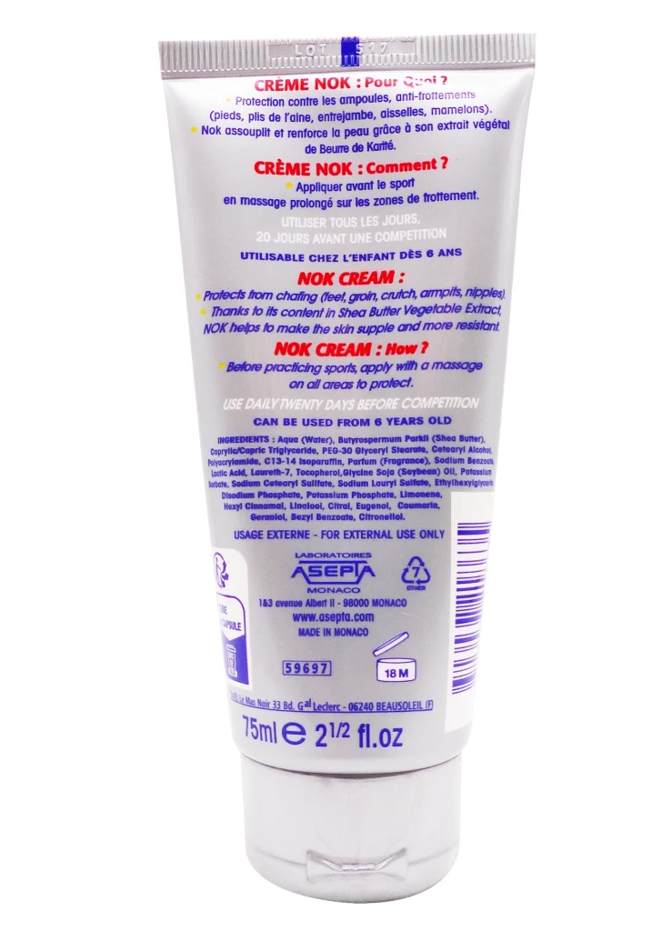 AKILEINE SPORT NOK CREME ANTI-FROTTEMENTS 75ML 3 creme nok dos
