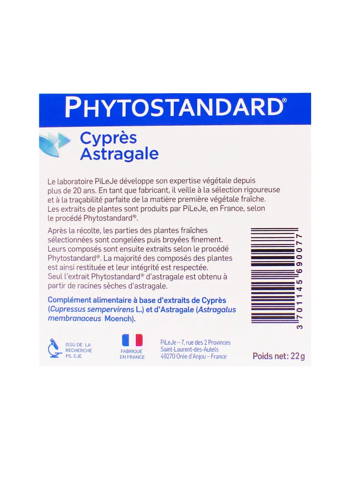 cypres astragale dos phytostandard