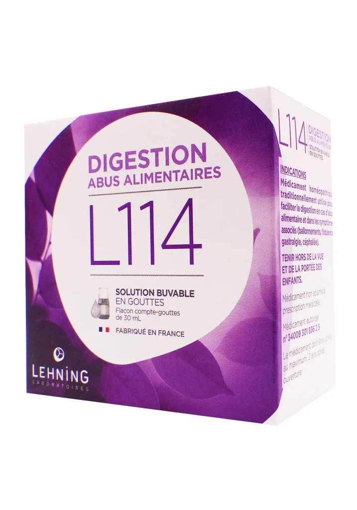 L114 DIGESTION GOUTTES BUVABLES 30ML 2 digestion l114