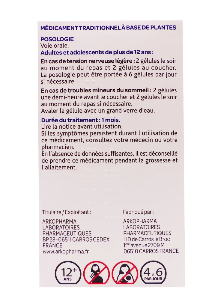ARKOGELULES VALERIANE 150 GELULES ARKOPHARMA 3 dos arko 1