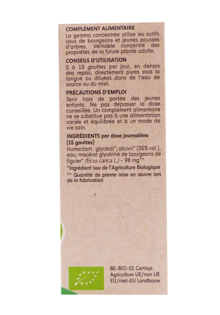 HERBALGEM MACERAT FIGUIER BOURGEONS 30ML 4 dos complement alimentaire pack